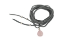 Gray Suede Pink Chalcedony Wrap