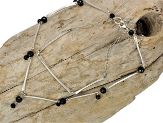 Sterling & Onyx Necklace Set