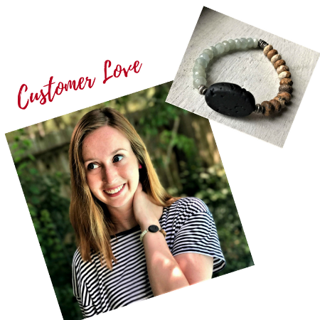 Aquamarine Aromatherapy Bracelet