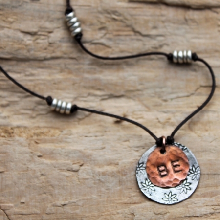 BE Necklace - Sterling & Copper