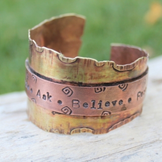 Desire Ask Believe Receive Cuff