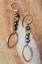 Copper Oval Gemstone Earrings