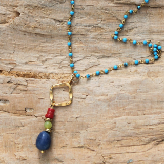 Delicate Earthy Gemstone Necklace