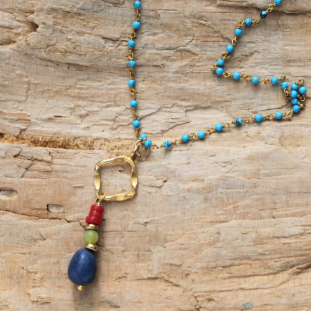 Delicate Earthy Gemstone Necklace