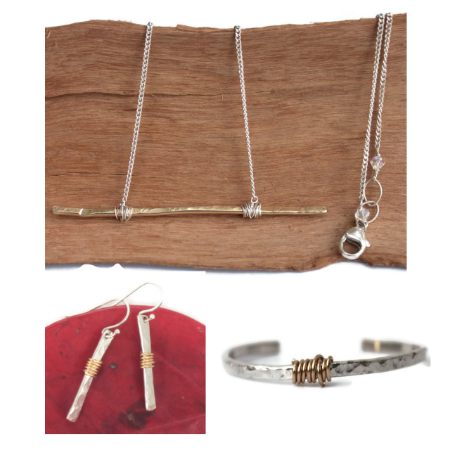 The Gold Standard Necklace  - Sterling Set-