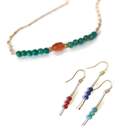 Carnelian Necklace Set