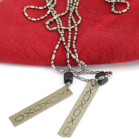 XOX Tag Necklace