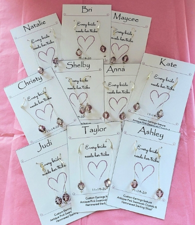 Swarovski Crystal Bridesmaids Earrings