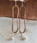 handcrafted hammered copper silver loop earrings