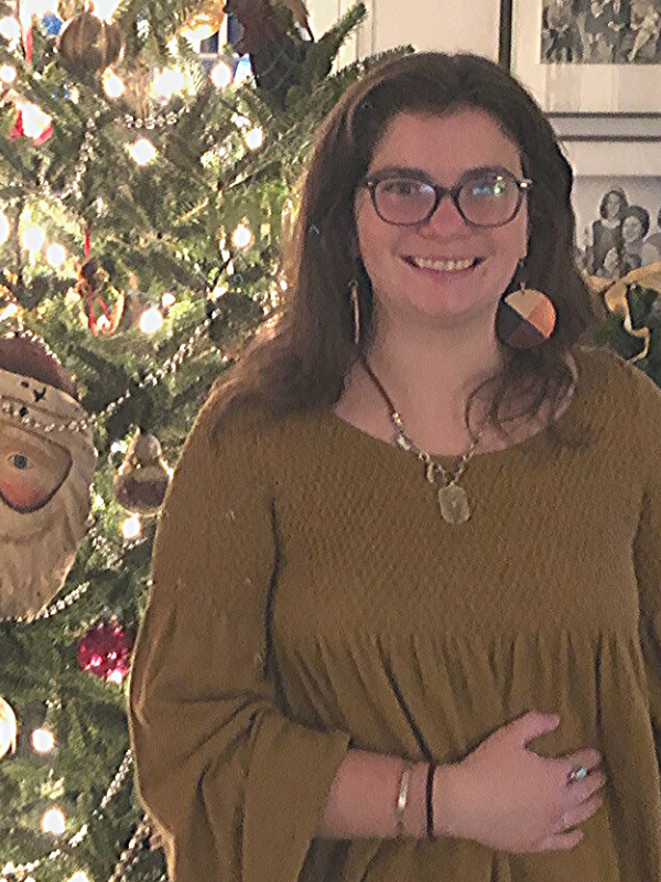 custom jewelry worn by christmas tree