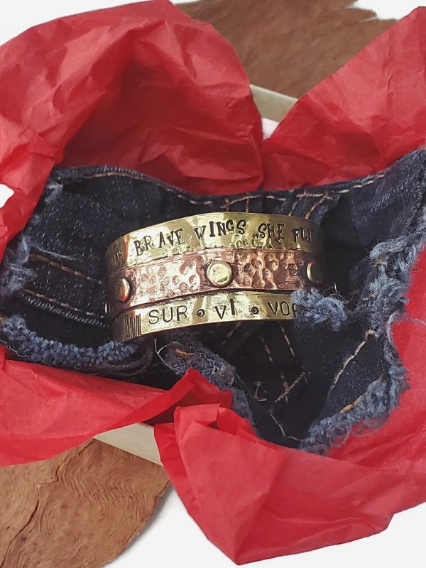 survivor cuff bracelet in gift box