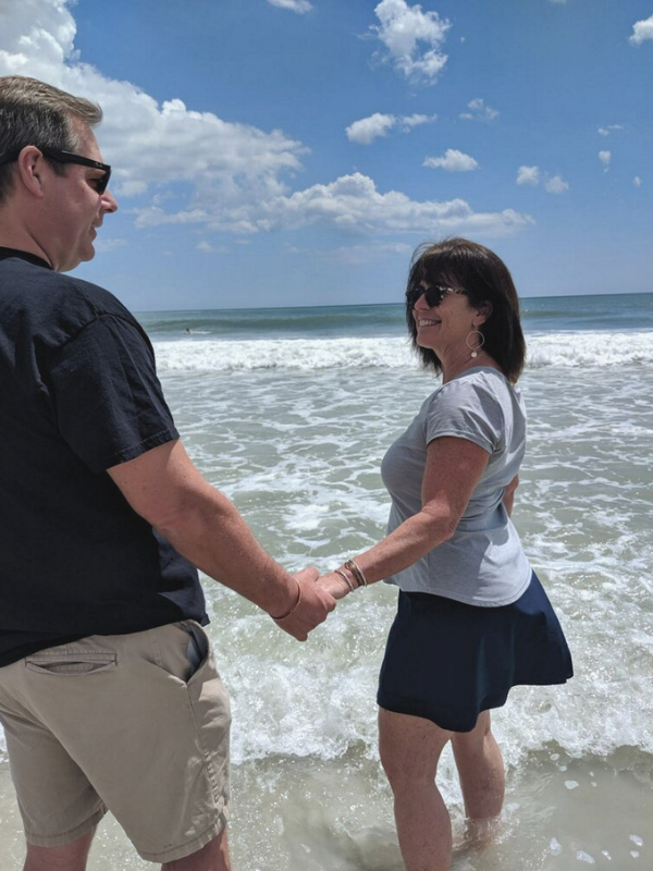 His & hers mixed metal cuffs